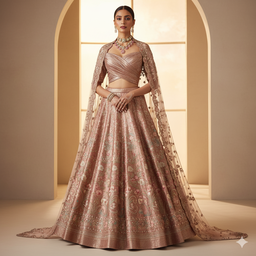 Modern Blue bridal dress