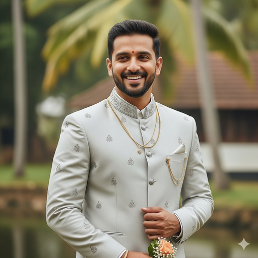Luxury Gray Sherwani