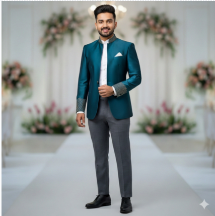Royal Pink Sherwani - Image 2