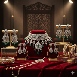 Garnet Chandelier Earrings